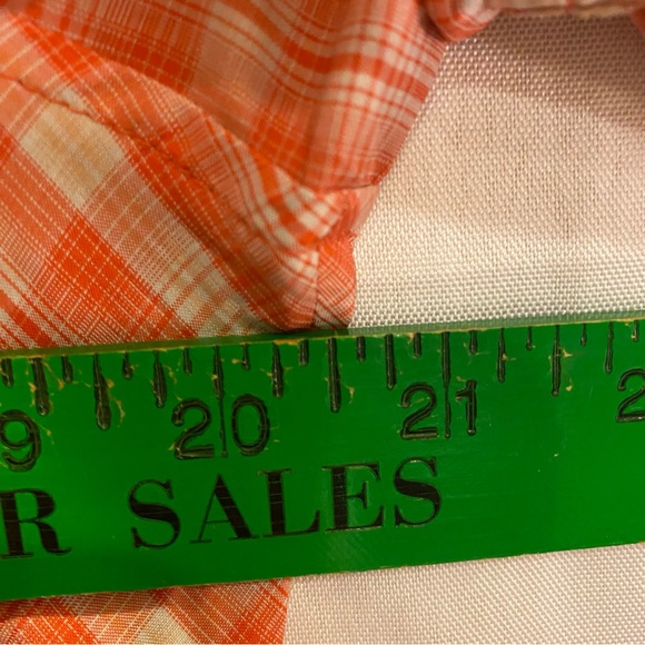 Duluth Trading Co Coral/tan Buttoned 3/4 Sleeve Shirt Dress sz M - Picture 11 of 11